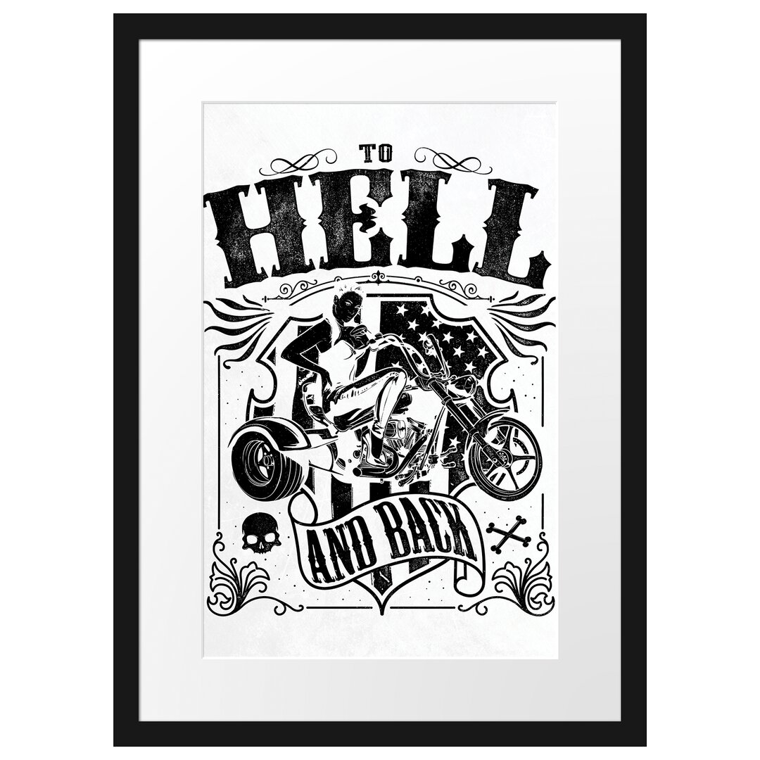 Gerahmtes Poster To Hell And Back Light