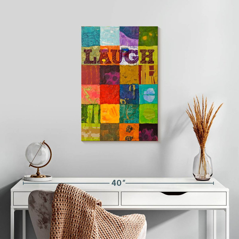 Ashelle Laugh Patchwork, 24" H x 16" W