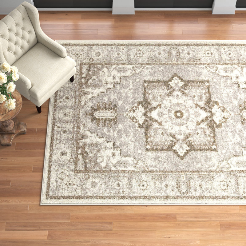 Tapis d'intérieur / extérieur en laine Allisen, Rectangle 8 pi x 11 pi