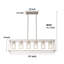 Luminaire suspendu carré / rectangulaire à 5 lumières Allyn-651067859-587274663