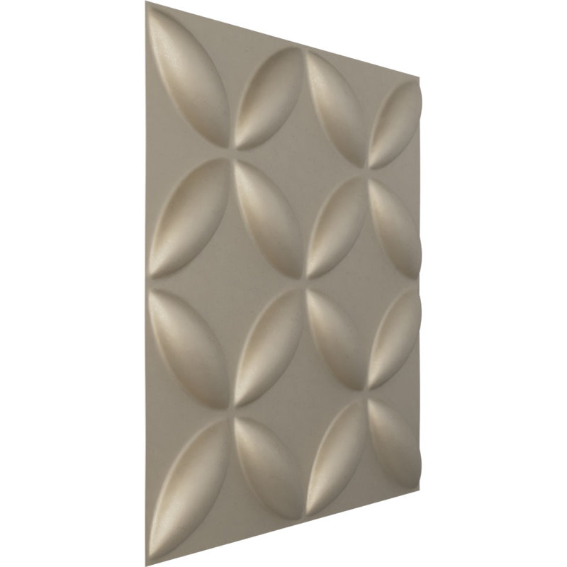Panneau mural décoratif 3D EnduraWall l 19 5/8 po x H 19 5/8 po, argent métallique métallique (couvre 2,67 pieds carrés)