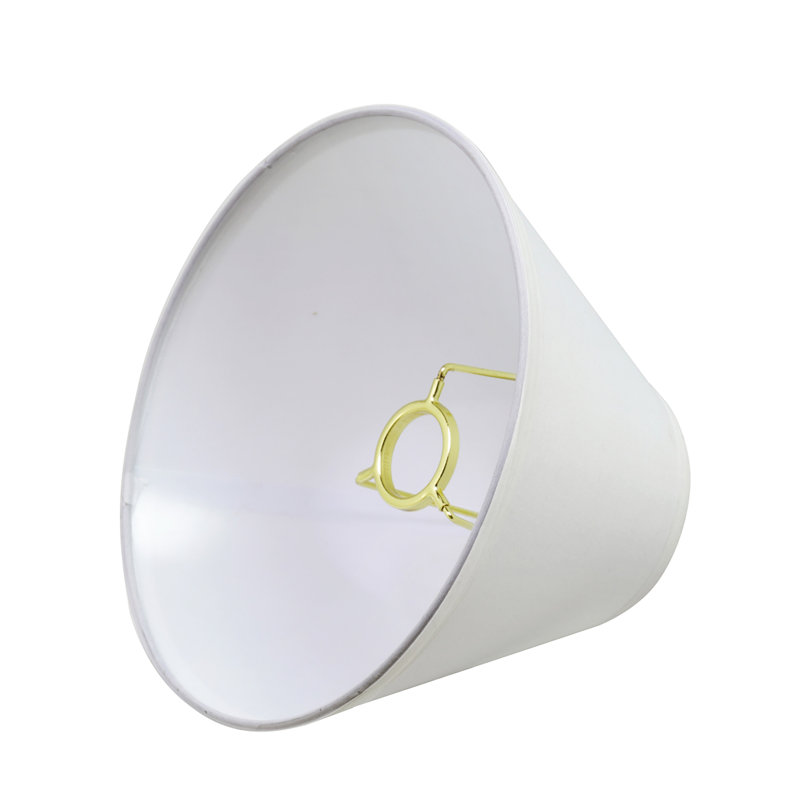 Off-White Cotton Empire Lamp Shade 9-inch