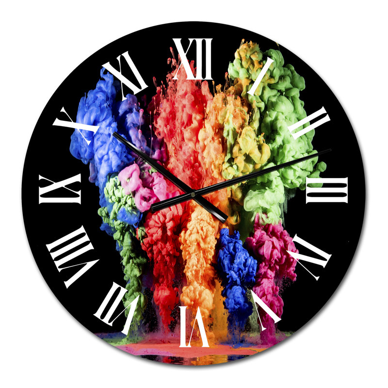 Horloge murale arc-en-ciel, Petit