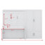 Grand lit escamotable mural avec placard