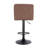 Deristin Swivel Upholstered Adjustable Height Counter Stool with Metal Frame-1711429614