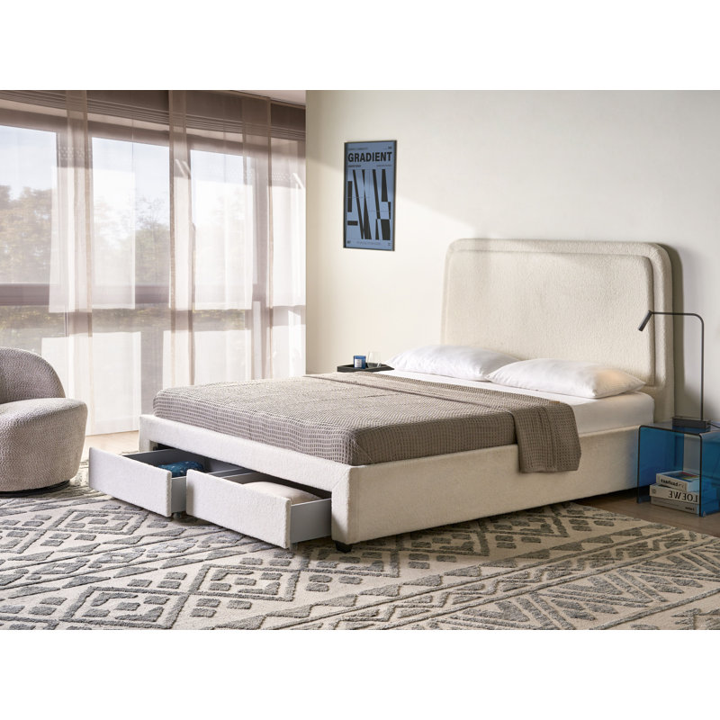 Upholstered Storage Bed, European Kingsize (160 x 200 cm)