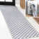 Mariquilla Modern Cottage Checkerboard Washable Purple Gray/White Rug