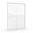 56" - 60" W X 72" H Double Sliding Shower Door, Semi-Frameless Bypass Bathroom Sliding Door With 1/4" (6Mm) Tempered Glass For Walk-In Shower, White GF-24D03-60WHX-122371642