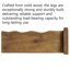 Console en bois massif 63 po