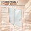 Pivot Frameless Shower Door with Glass