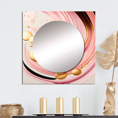 Elvenia - Grand miroir carré moderne pour décoration murale