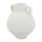 D8.1x9.8" Rustic White Terracotta Vase with Handles