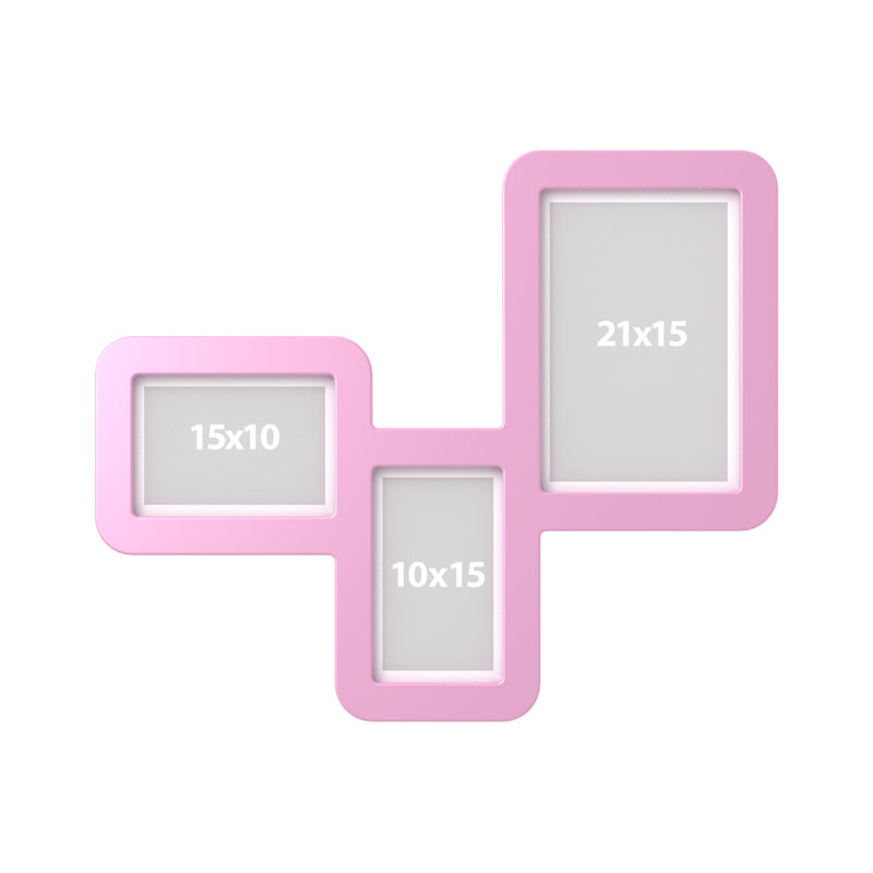 Beaded Picture Frame, Pink