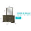 Miroir rectangulaire mural, gris