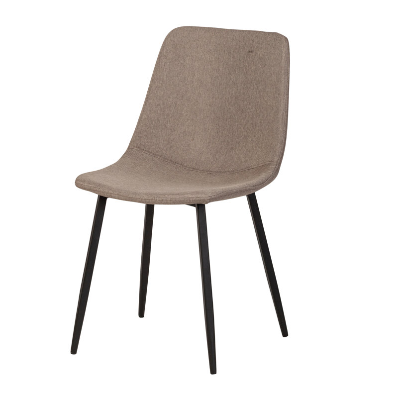 Chaise rembourrée taupe Benicio
