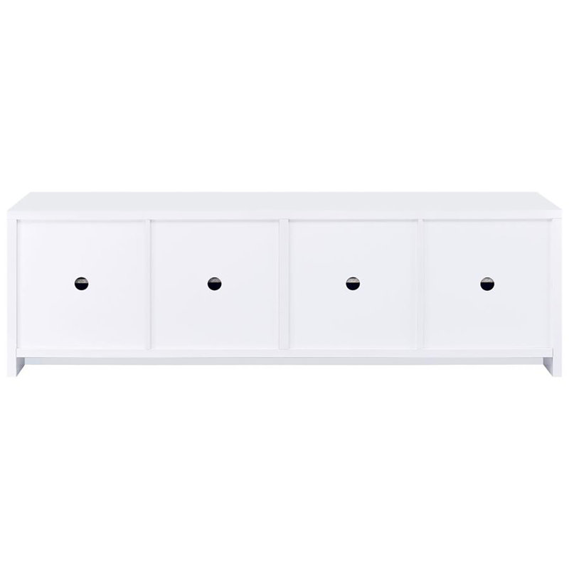 Izzaiah 4-door 78-inch Tv Stand, White