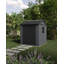 Remise de rangement extérieure en résine durable Keter Newton Plus avec plancher et portes doubles pour meubles de jardin et outils, gris graphite (6 tailles disponibles)-100403875