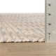 Textured Diamond Grey/Ivory Handwoven Cotton Rug