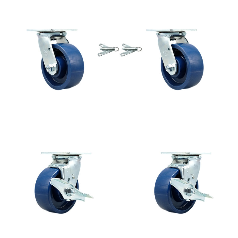 Ensemble de 4 roulettes en polyuréthane