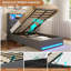 Upholstered Bed with Ottoman Under-bed Storage and Charging Station-1207654586-1207654588