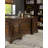 Kraft Burnished Oak 7-drawer Executive Desk