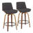Swivel Upholstered Counter Stool
