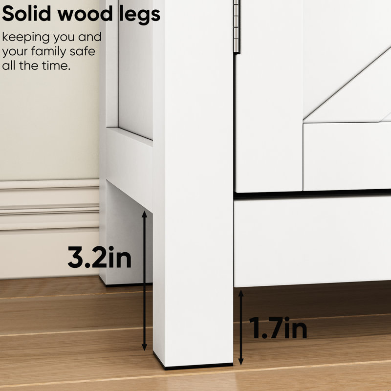 Mid-Century Modern Bathroom Storage Cabinet - Walnut Countertop & 1 Drawer For Toiletries Casual Style Adjustable Shelf Various Spaces