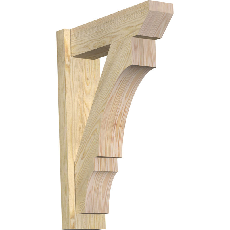Persienne balboa à lattes en bois rustique, P 20 po x H 28 po, Sapin Douglas de 5 1/2 po (lisse)