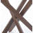 Round Dining Table With Cross Metal Leg-1396574354