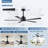 Ilze 52'' 5-Blade DC Motor Indoor/Covered Outdoor Lightless Ceiling Fan with Remote Control-945044474