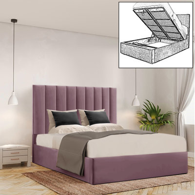 Besar Upholstered Ottoman Storage Bed