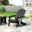 Chaise en bois gris foncé avec design pliable et porte-gobelets, 33,97 po H, 36,15 l, 30,8 P, 21,9 lb, pour les terrasses de terrasse extérieures avec capacité, profondeur, largeur, hauteur, cour arrière-994441159