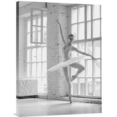 " Ballerina Rehearsing " Oil Print