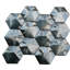 3" x 3" Metal Honeycomb Mosaic Wall Tile