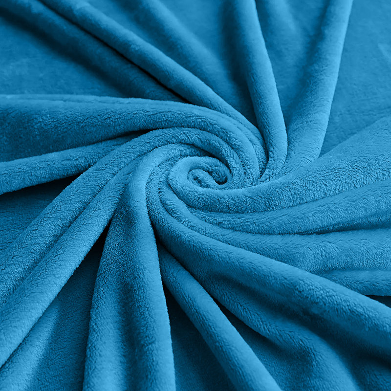 Adamczyk Machine Tufted Throw Blanket, W200 x L240cm, Teal