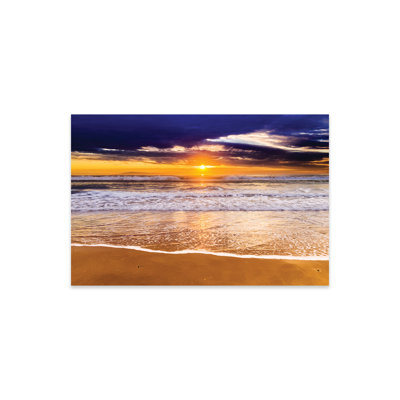 Sunset Over The Channel Islands From San Buenaventura State Beach, Ventura, California, USA I On Plastic/Acrylic by Russ Bishop Painting -  Highland Dunes, 77F7792A14664B048C5CE524AA4B26A9