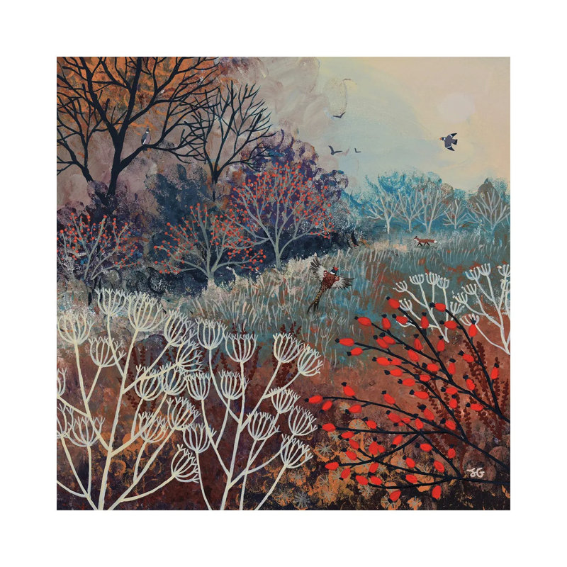 Autumn Flight by Jo Grundy - Wrapped Canvas Gallery-Wrapped Canvas Giclée, 45.72 cm H x 45.72 cm W