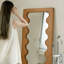 Miroir pleine grandeur en bois naturel