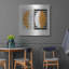 Art mural luxueux «Latitude V2» par Mike Schick, art mural en métal, 36 po x 36 po