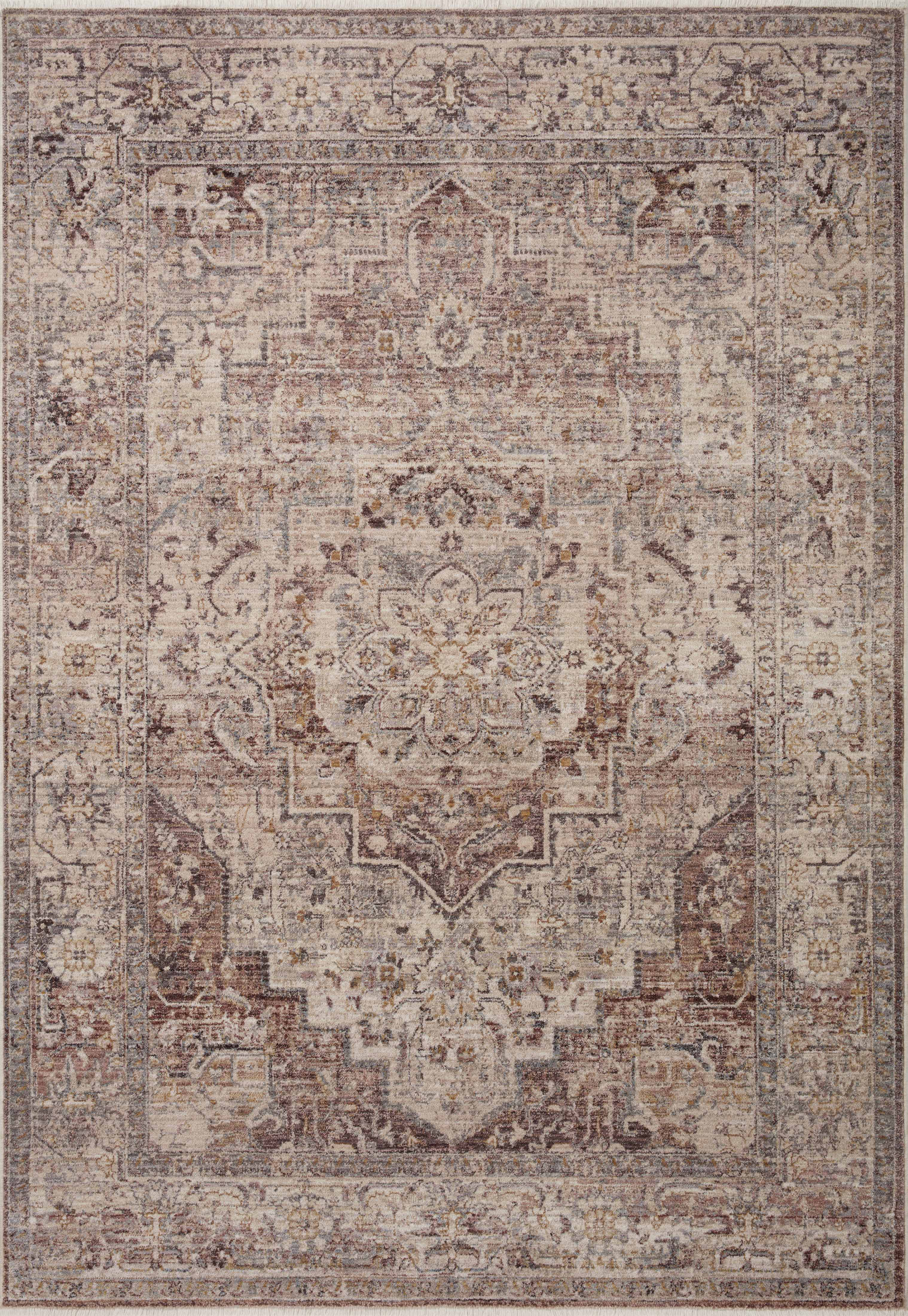 Loloi Rugs With Raspberry Loloi Rugs Loloi Lyra Berry / Stone Area Rug | Wayfair