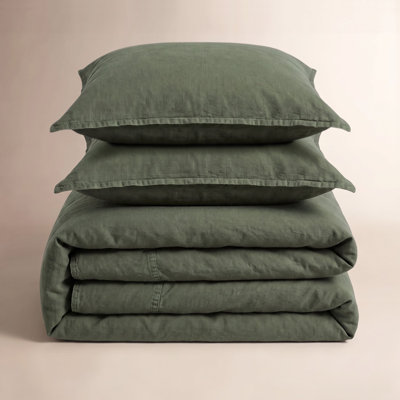 Cotton Canvas Stonewashed Duvet Cover Set
