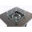 25" H X 30" W Steel Outdoor Fire Pit Table With Lid
