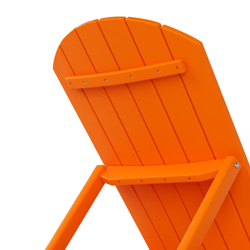 Méridienne inclinable en poly 77,7 po, Orange