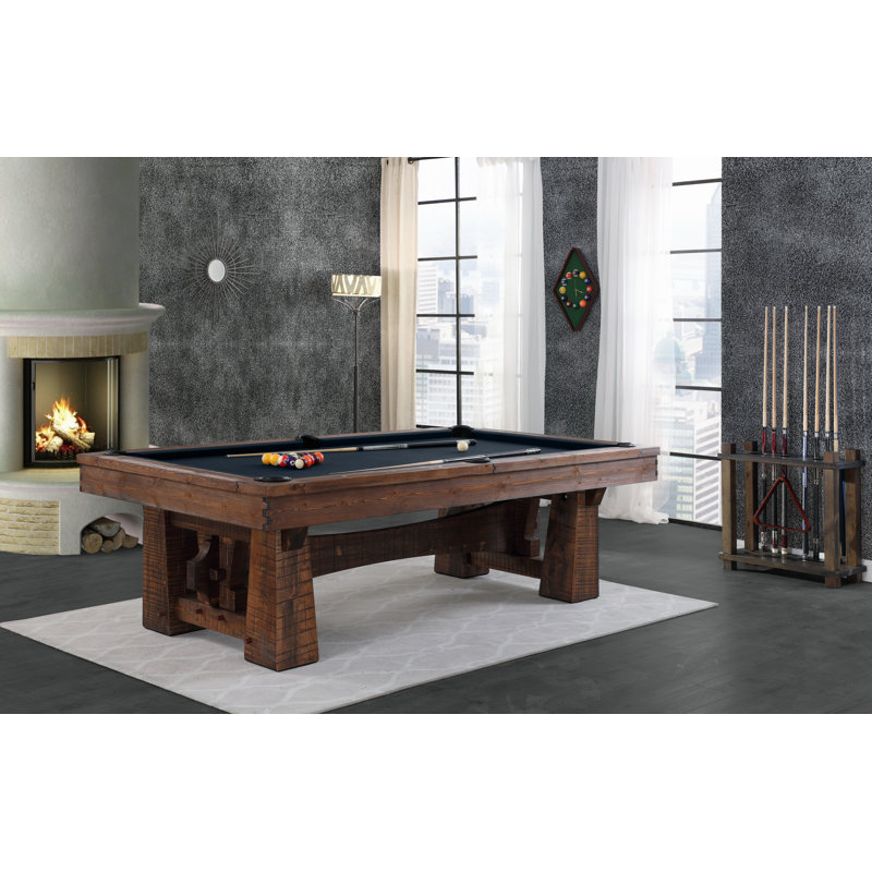 Table de billard en ardoise 8 pi avec installation professionnelle Bull Run (valeur de 895 $) incluse, Titane, Oui
