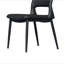 Ensemble de 2 chaises de salle à manger modernes et minimalistes en similicuir, dossier confortable, pieds en métal, convenant aux restaurants, cuisines et bureaux.-820746444
