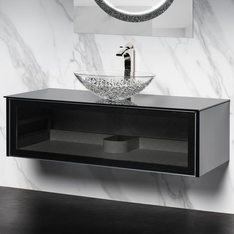 47.2'' Single Bathroom Vanity with Solid + Manufactured Wood Top