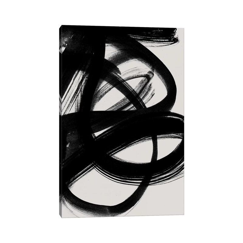 Abstract Brush Strokes V by Mareike Böhmer - Wrapped Canvas Gallery-Wrapped Canvas Giclée, 20.32 cm H x 30.48 cm W