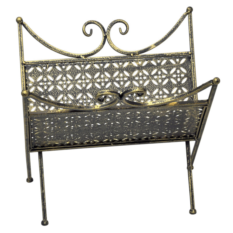 Metal Free Standing Magazine Rack