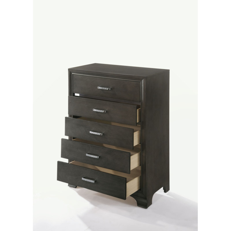 Commode à finition grise