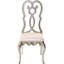 2 fauteuils d'appoint en champagne antique, style grand dossier élégant, rembourrage en mousse confortable, ornement en bois complexe à volutes, chaises de salle à manger et (2) - classique pour chambre de bébé